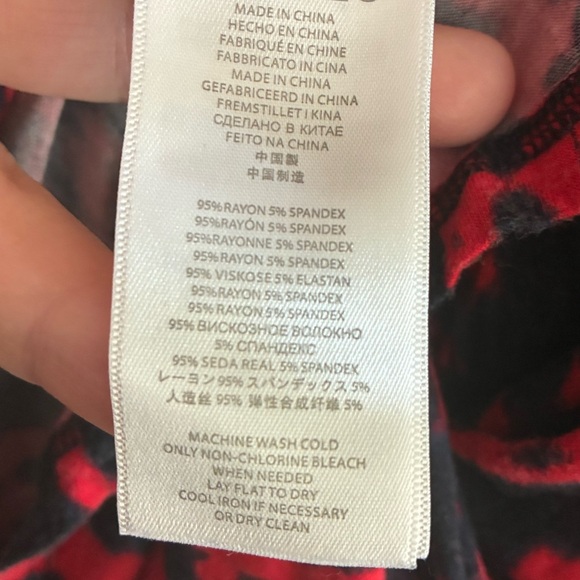 💥Michael Kors Navy and Red Loose Relaxed Blouse S - Picture 8 of 8